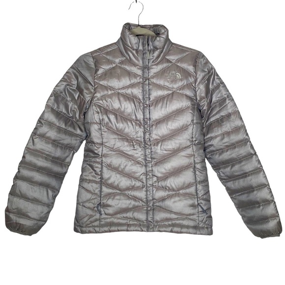 The North Face Women's Silver 550 Down-Filled Zip-Up Puffer Jacket size XS - Picture 1 of 14